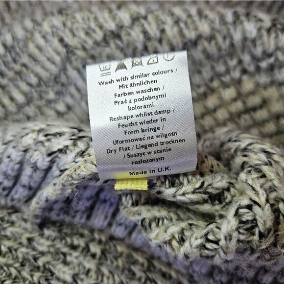 Frederik Anderson Copenhagen Grey Chunky Knit Crew Neck Pullover Sweater S - Picture 5 of 10